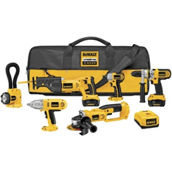 DeWALT DCK675L Heavy-Duty 18V 6-Tool Cordless Combo Kit with Nano Technology